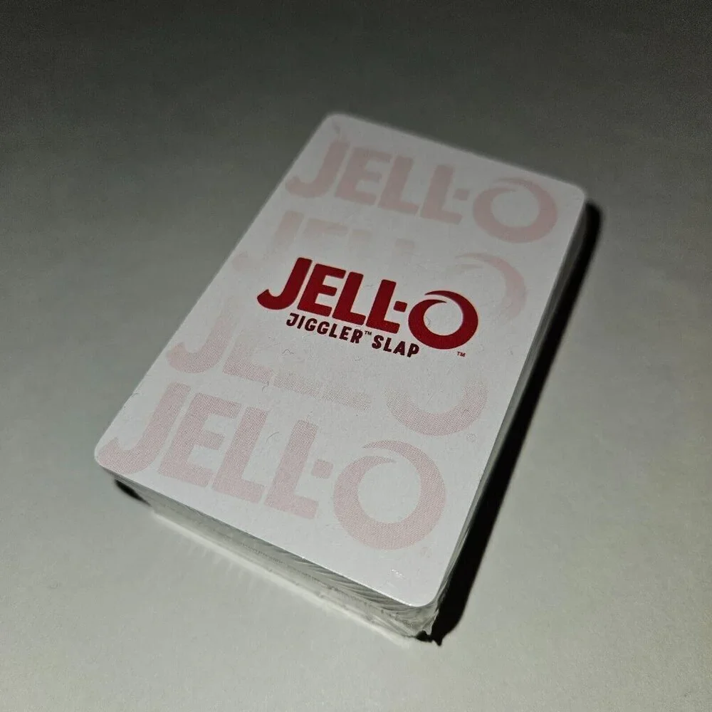 JELL-O Jiggler Slap Card Game (box shows wear, cards still new/factory sealed)